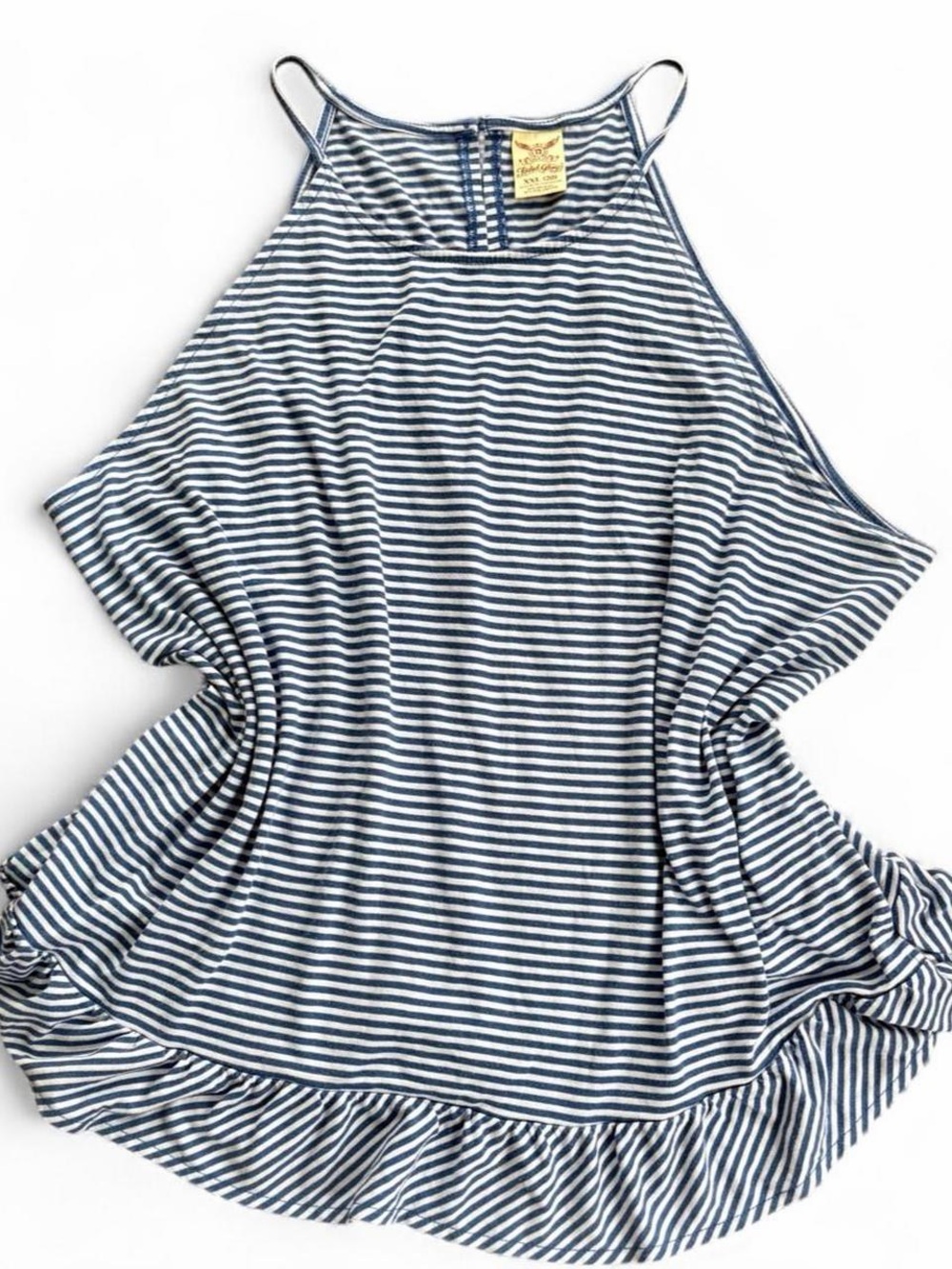 Faded Glory Navy and White Striped Top